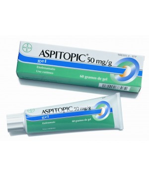 ASPITOPIC 50 MG/G GEL TOPICO 60 G