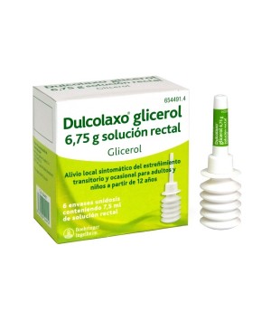 DULCOLAXO GLICEROL 6.75 G SOLUCION RECTAL 6 ENEMAS 7.5 ML