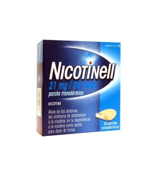 NICOTINELL 21 MG/24 H 28 PARCHES TRANSDERMICOS 52.5 MG